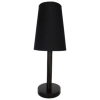 Solid Wood Lamp Stand+ Black Colour Lamp Shade | WF78
