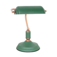 Bankers Table Light Green & Copper 1xE27 | JF0004GR