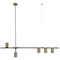 Black and Gold Metal Pendant | PEN460/5 GD/BK