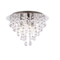 Polished Chrome with Clear Acrylic Crystals | CF642/3