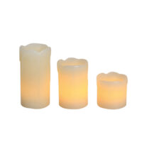 LED Flameless Candle Set Dripping 3PC | H151