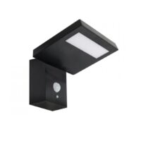 Outdoor Solar LED Sensor Wall Lamp | LS026 MATT BLACK