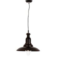 Metal Pendant with Clear Glass | PEN266