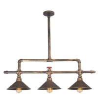 Aluminium Pendant | PEN726/3 BK/GD