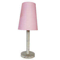 Wash Colour Side Lamp with Pink Lamp Shade – Set | WF78