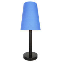 Solid Wood Lamp Stand+ Blue Colour Lamp Shade | WF78