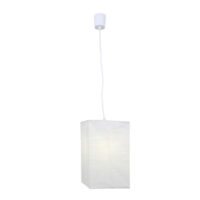 Rice Paper Square Pendant 220mm White | P61