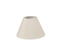 S1 Basic Range – Small Cone Lamp Shade with Polycotton Fabric Cream