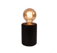 Small Solid Dark Wood Lamp Base | WF104