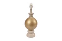 Solid Wood Gold and White Lamp | WF92