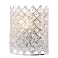 Polished Chrome Wall Light with Clear Acrylic Beads | WB045