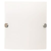 Frosted Glass Wall Light with Satin Chrome Knobs | WB3356