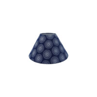 Cone Lampshade Small with Shweshwe Blue Material | S1