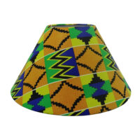 Cone Lampshade Large with Kente Material | S8