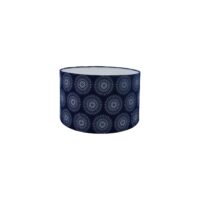 Drum Lampshade Small with Blue Shweshwe Material | S129