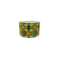 Drum Lampshade Small with Kente Print Material | S129