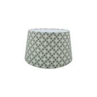 Tapered Drum Lampshade with Retro Print Material | S135