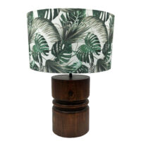 Solid Wood Table Lamp + Shade | WF225+S93